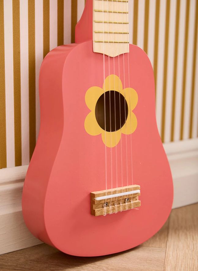 Guitare en bois | Rose
