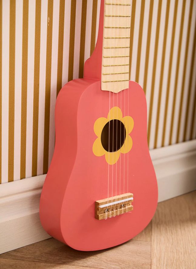 Guitare en bois | Rose