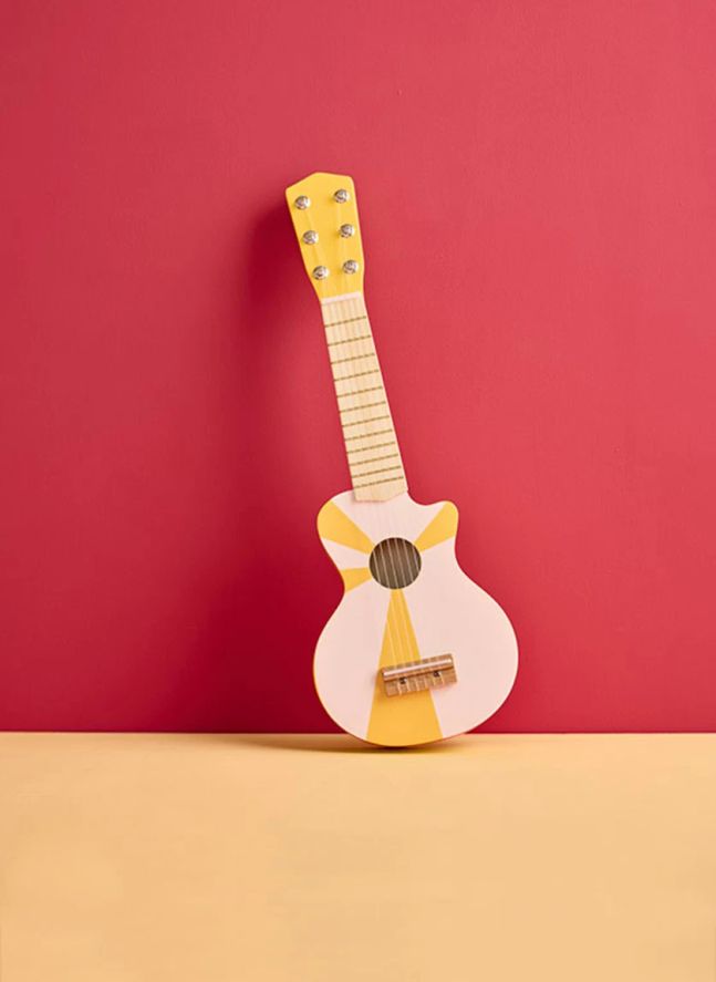 Guitare en bois | Jaune