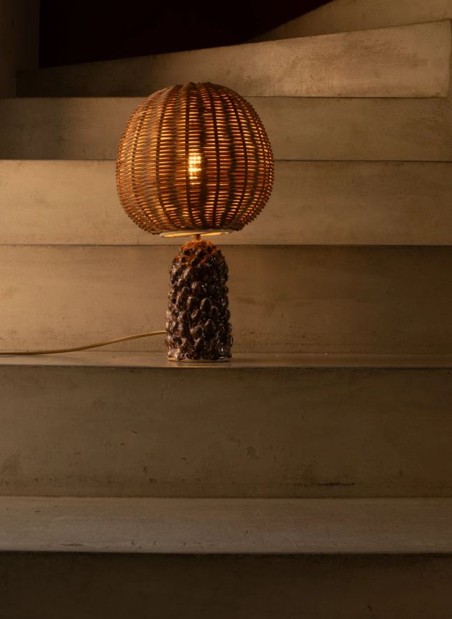 Lampe à poser Rose | Marron