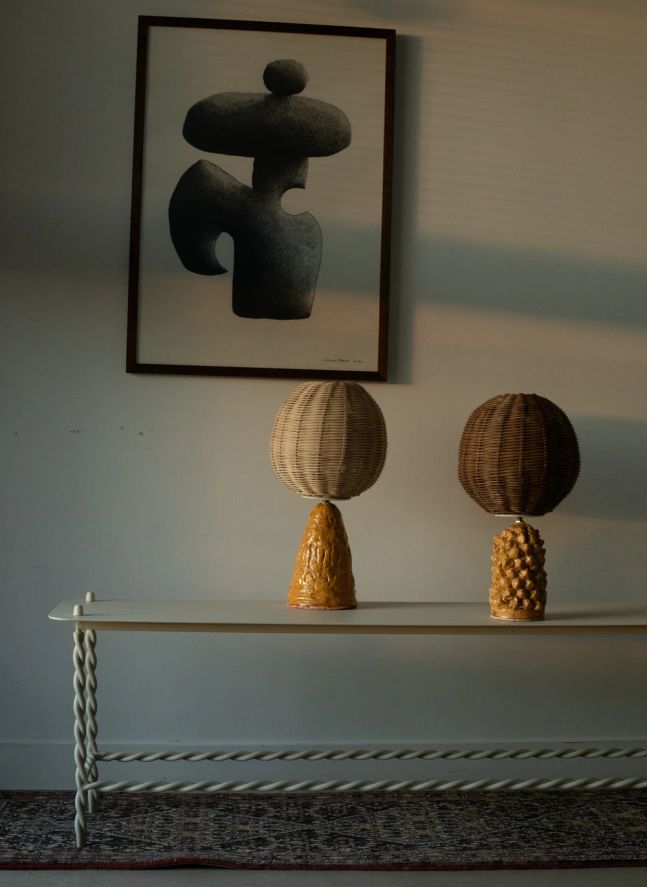 Lampe à poser Rose | Jaune