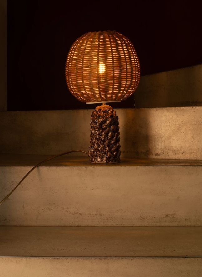 Lampe à poser Rose | Marron