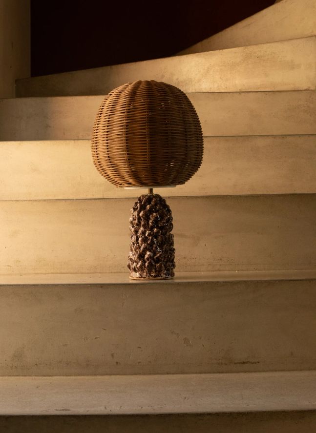 Lampe à poser Rose | Marron