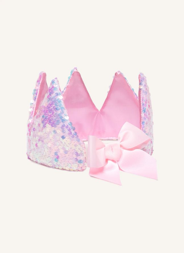 Couronne de princesse à sequins | Rose pâle