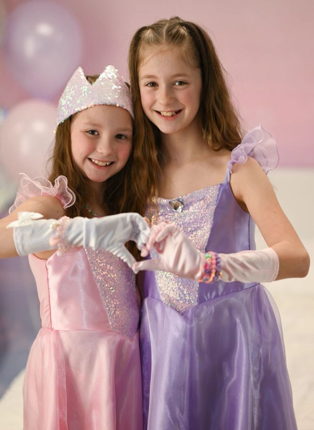 Couronne de princesse à sequins | Rose pâle