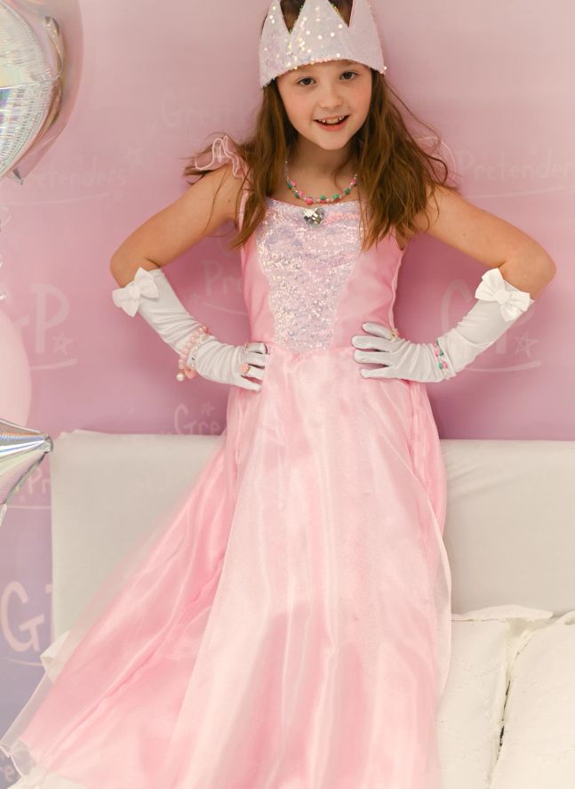 Couronne de princesse à sequins | Rose pâle