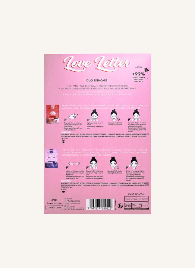 Coffret patch yeux et lèvres Love letter 