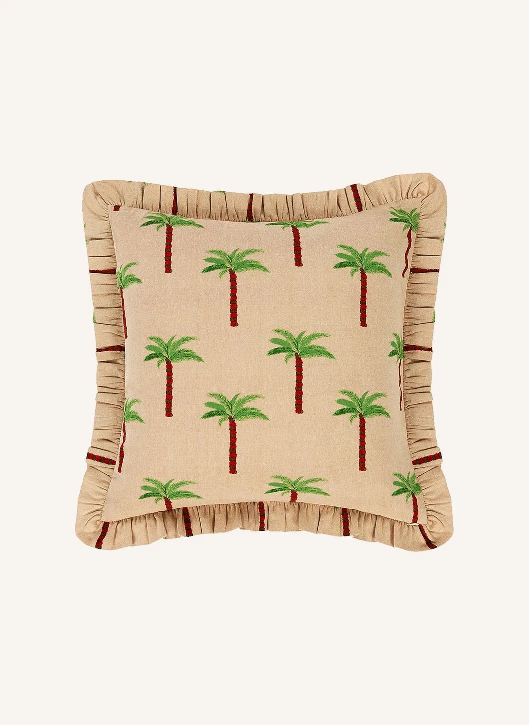 Coussin Les Palmiers  | Marron- Image produit n°0