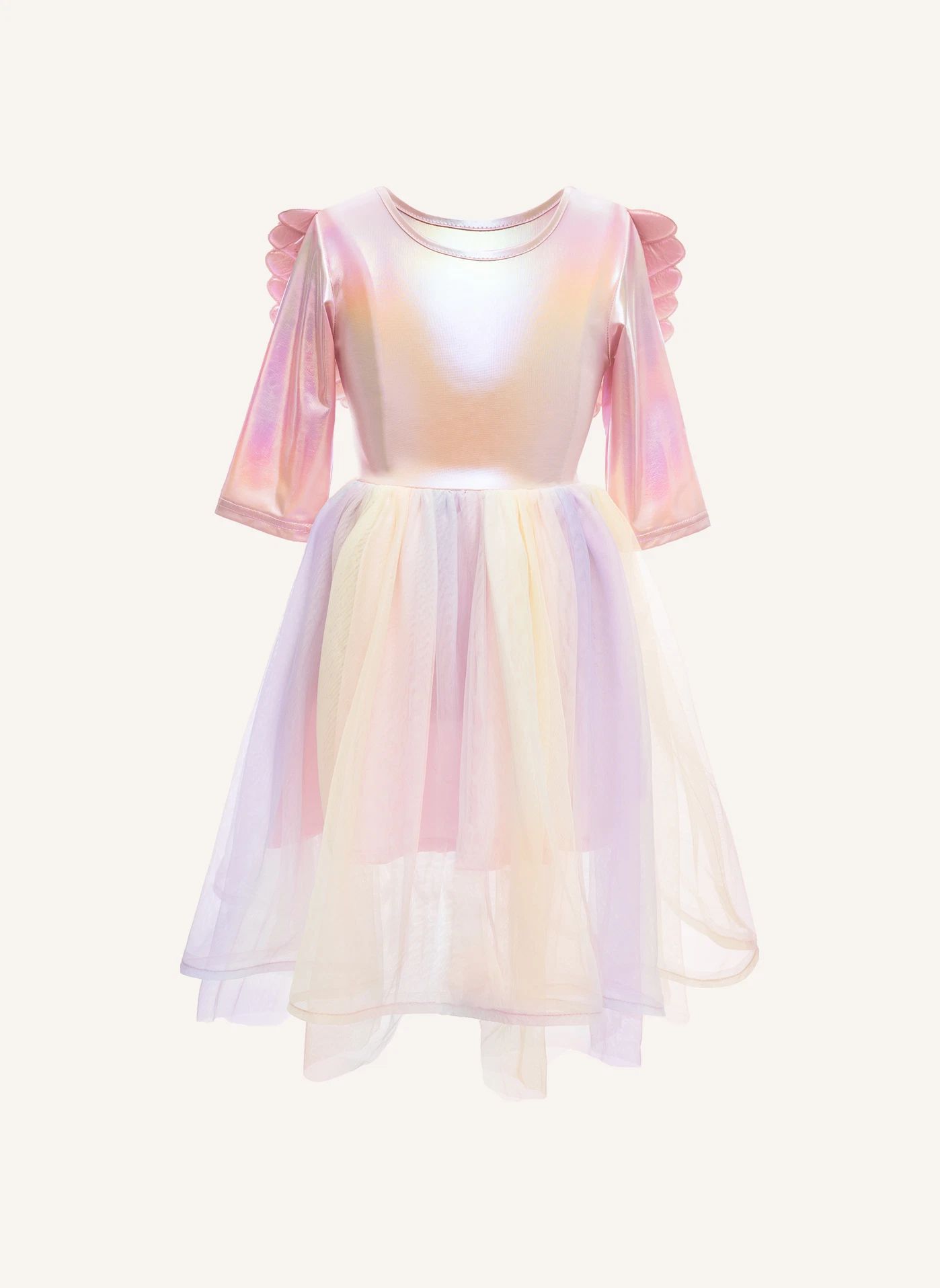 Déguisement robe de Pégase et son serre-tête | Rose- Image produit n°0