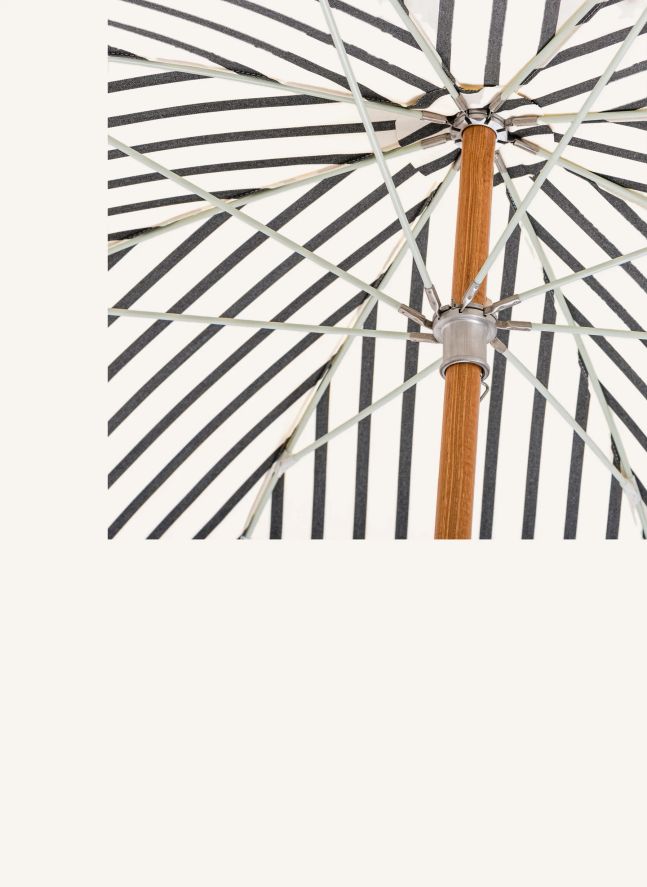 Parasol frangé Premium | Noir