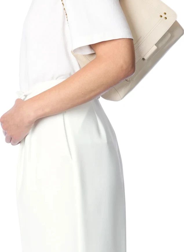 Sac Lulu M Chèvre Grainé | Ecru