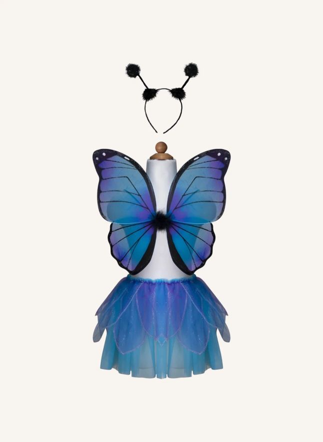 Jupe de papillon avec ses ailes et sa baquette | Bleu