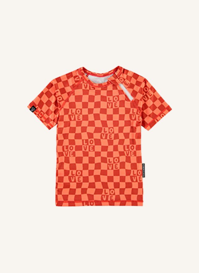 Camiseta Checkered Love Anti-UV Fibras recicladas | Coral