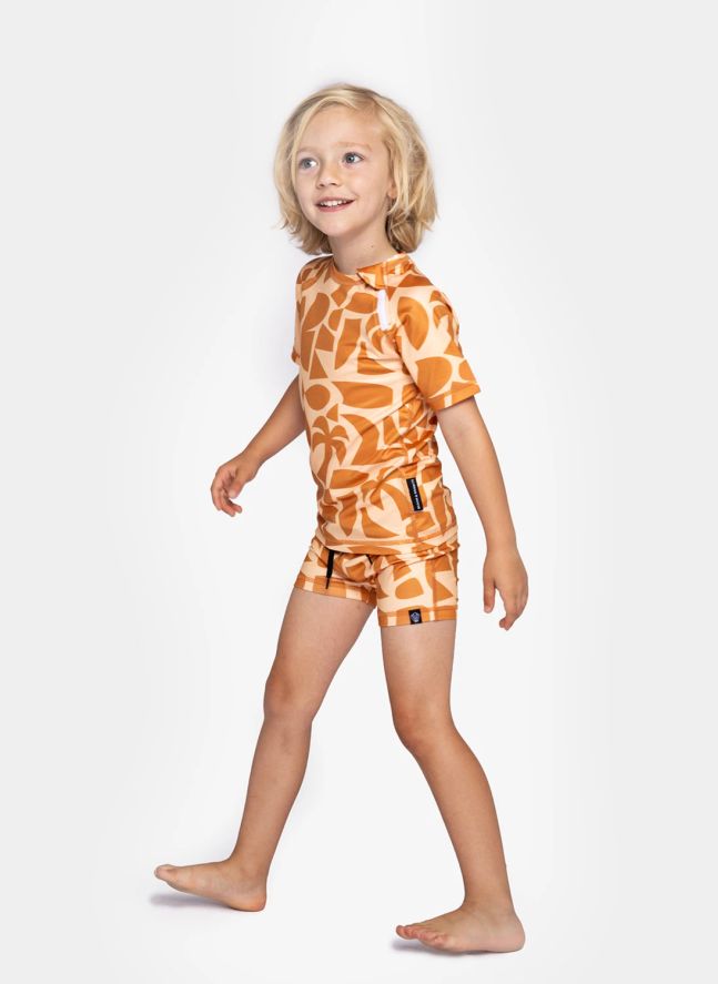 Camiseta Ant-UV Beach Fibras recicladas | Naranja