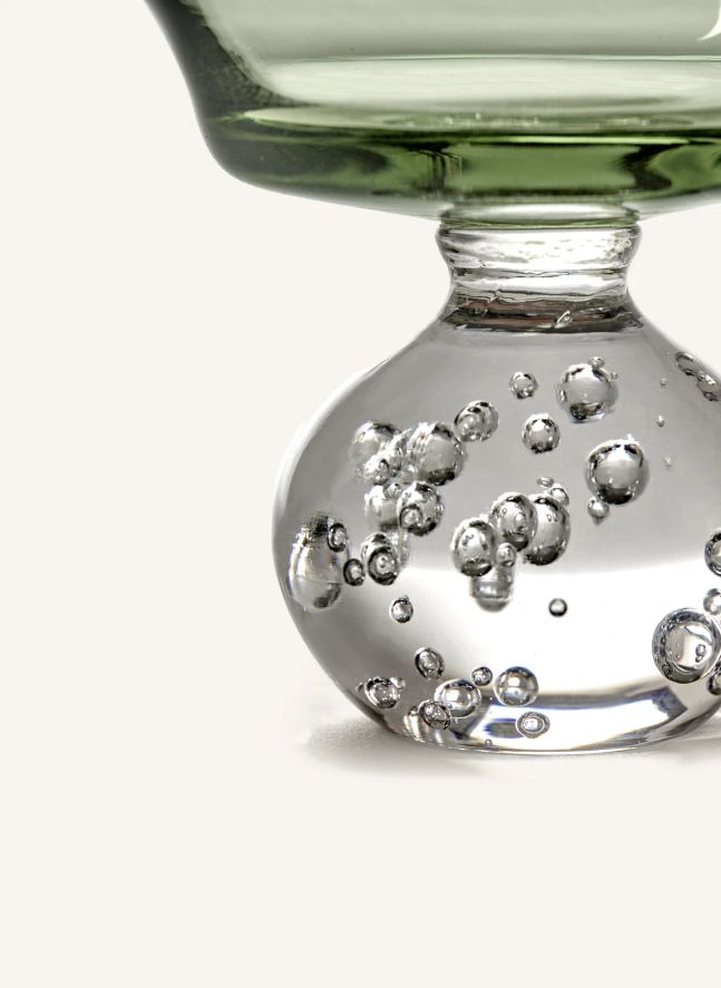 Verres à pied Eternal snow - Set de 6 | Vert