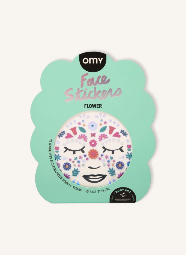 Stickers pour visage Flower