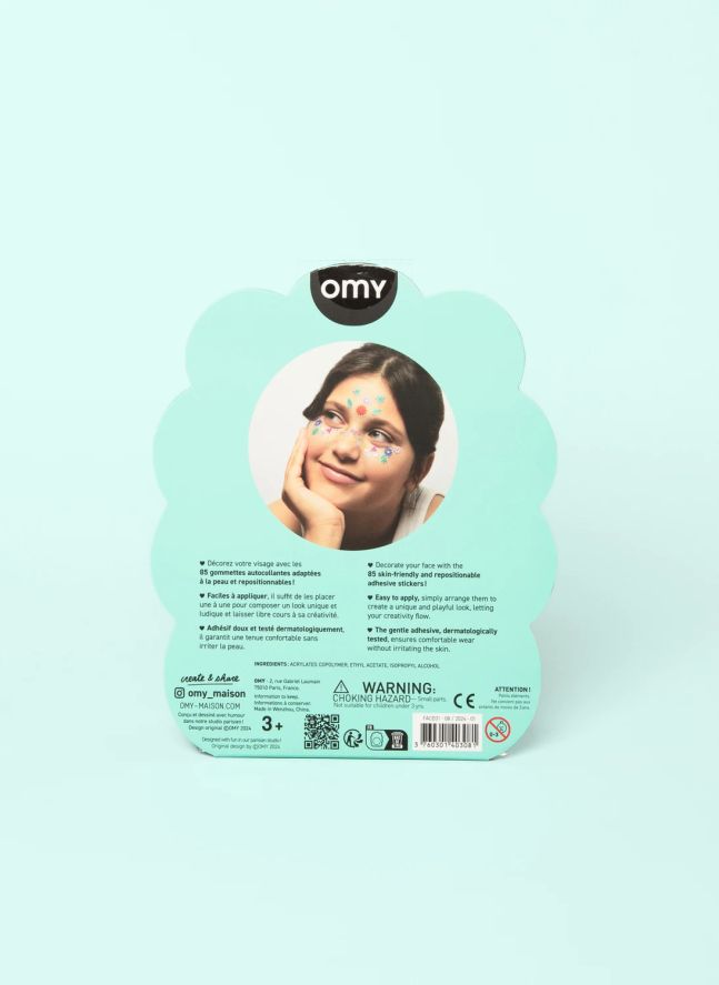 Stickers pour visage Flower