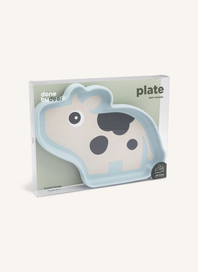 Dotti silicone plate with suction cup | Light blue