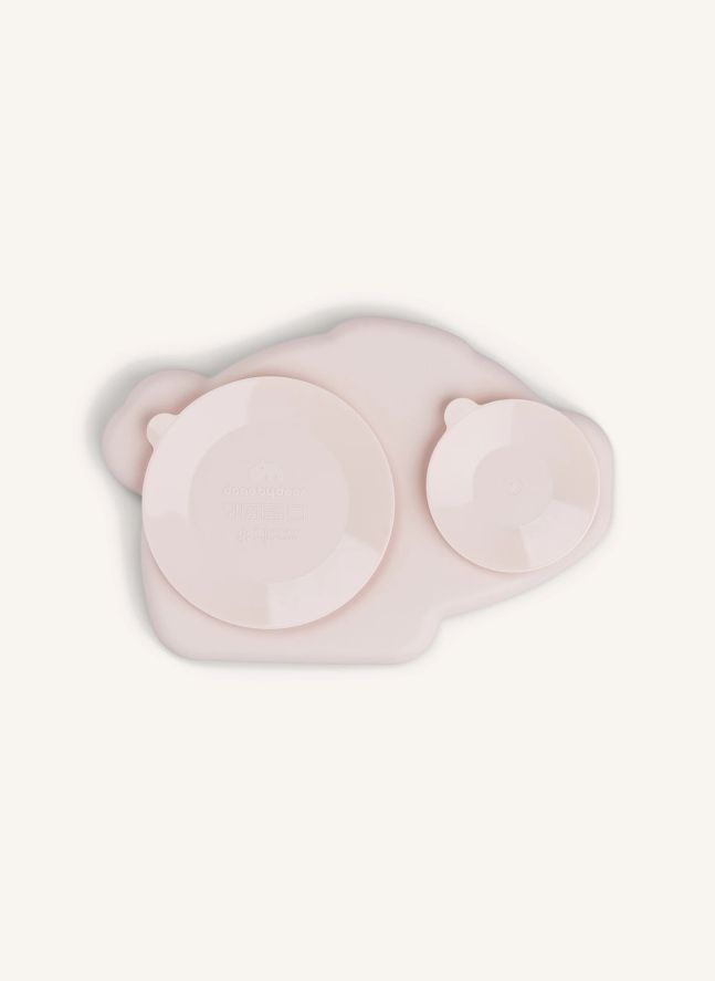 Pigee silicone plate with suction cup | Pale Pink
