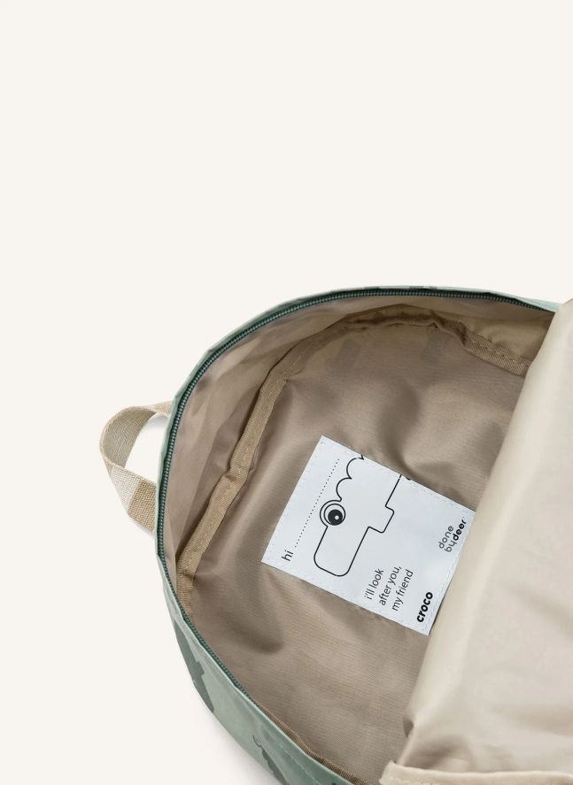 Croco backpack | Sage