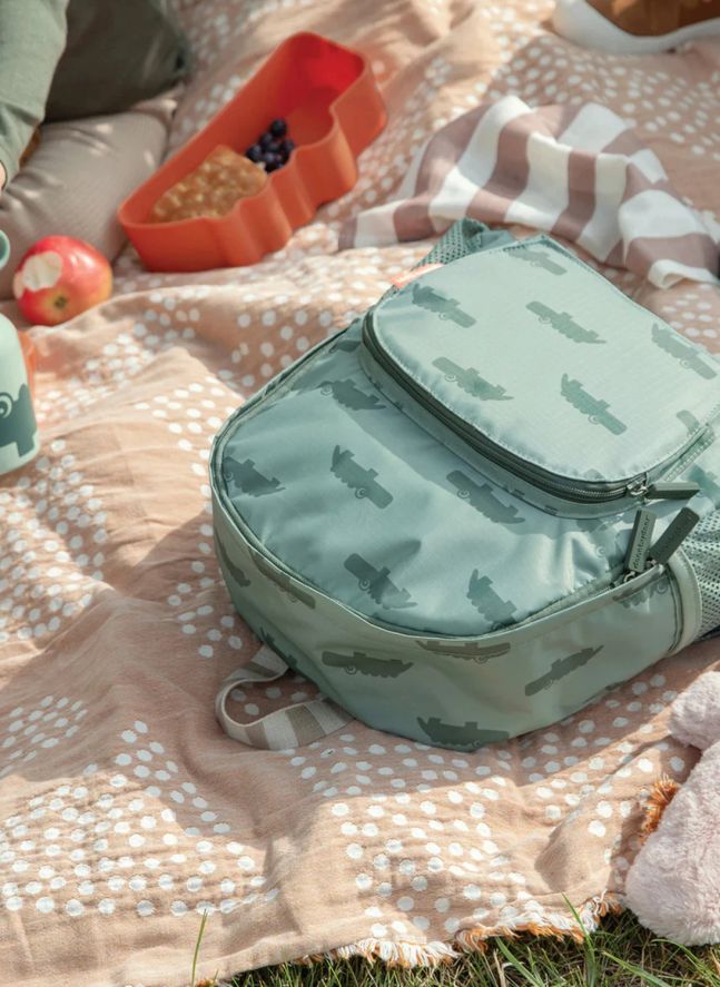 Croco backpack | Sage