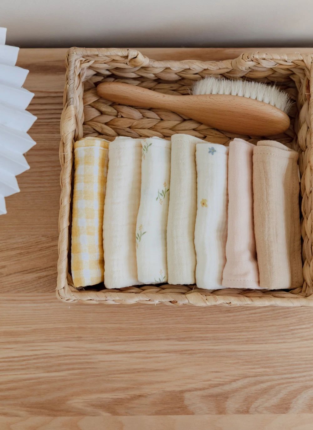 Serviettes Picnic en coton bio - Set de 7 | Jaune- Image produit n°1