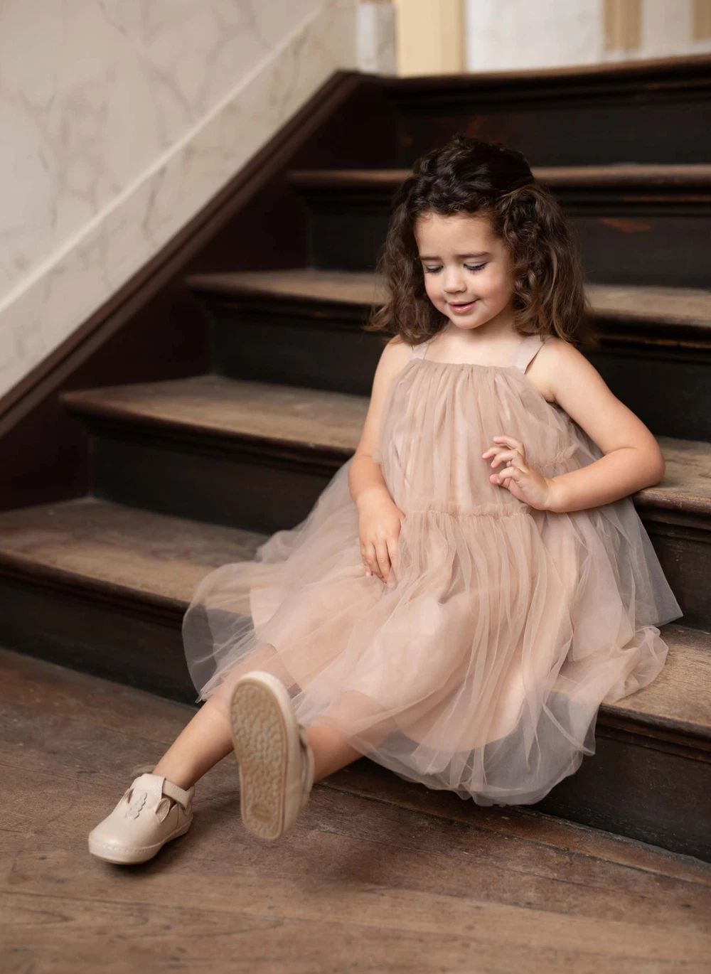 Robe Brientje | Camel- Image produit n°1