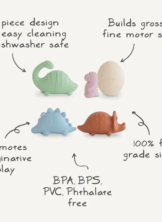 Dino bath toys - Set of 4