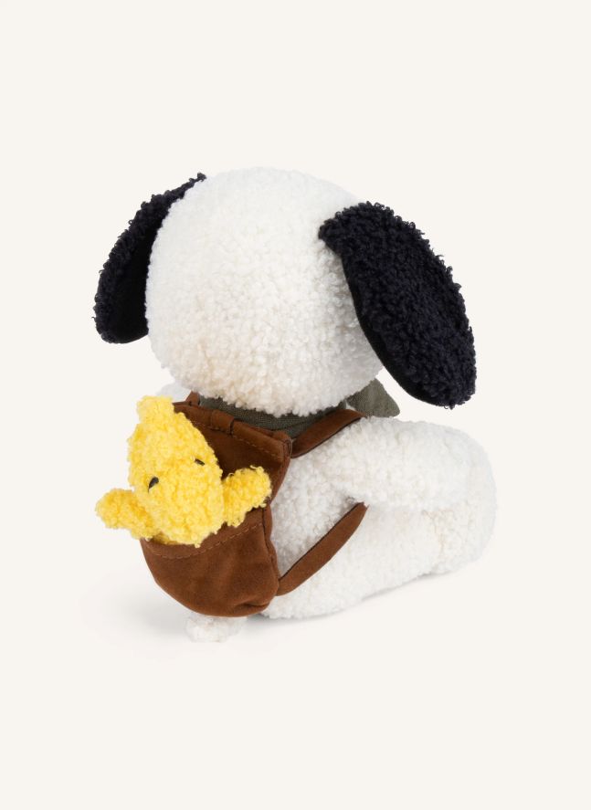 SNOOPY - Snoopy plush with Woodstock in bag