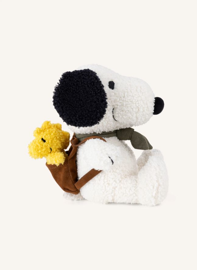 SNOOPY - Snoopy plush with Woodstock in bag