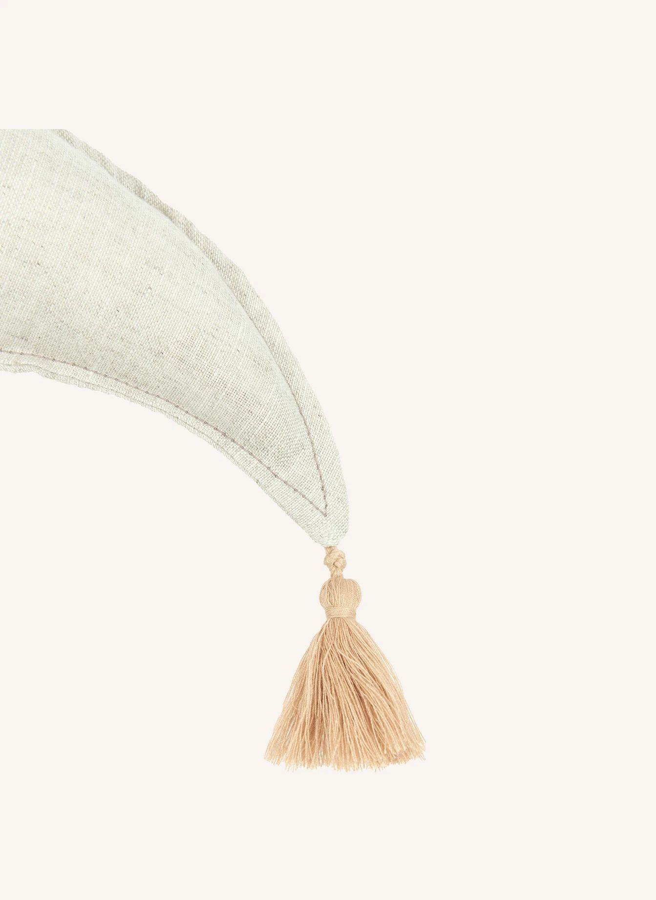 Coussin Lune - Lin Français | Grège- Image produit n°1