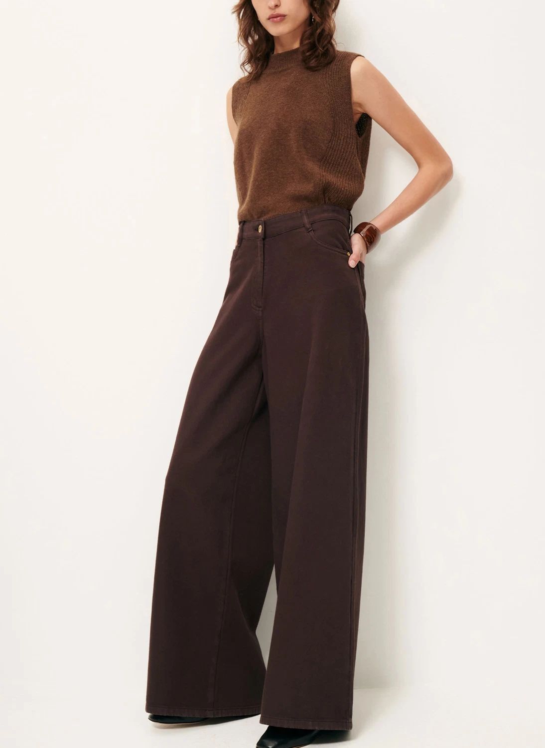 Jean Dalt Coton Bio | Marron- Image produit n°0