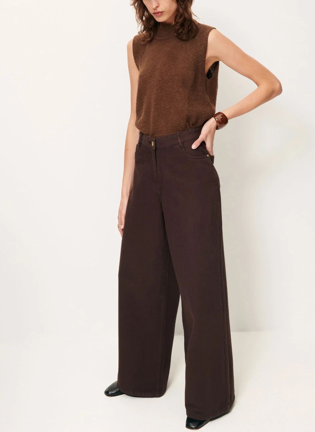 Jean Dalt Coton Bio | Marron- Image produit n°1