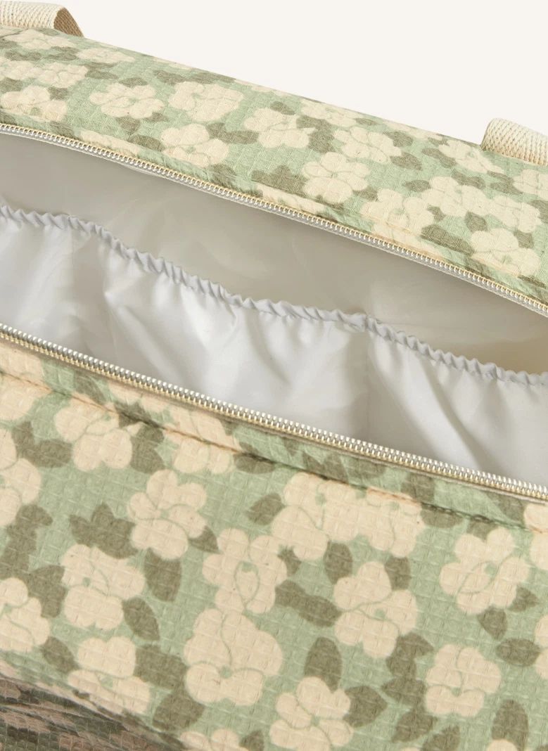 Sac de maternité imperméable en coton bio Opéra Sakura | Sauge- Image produit n°4