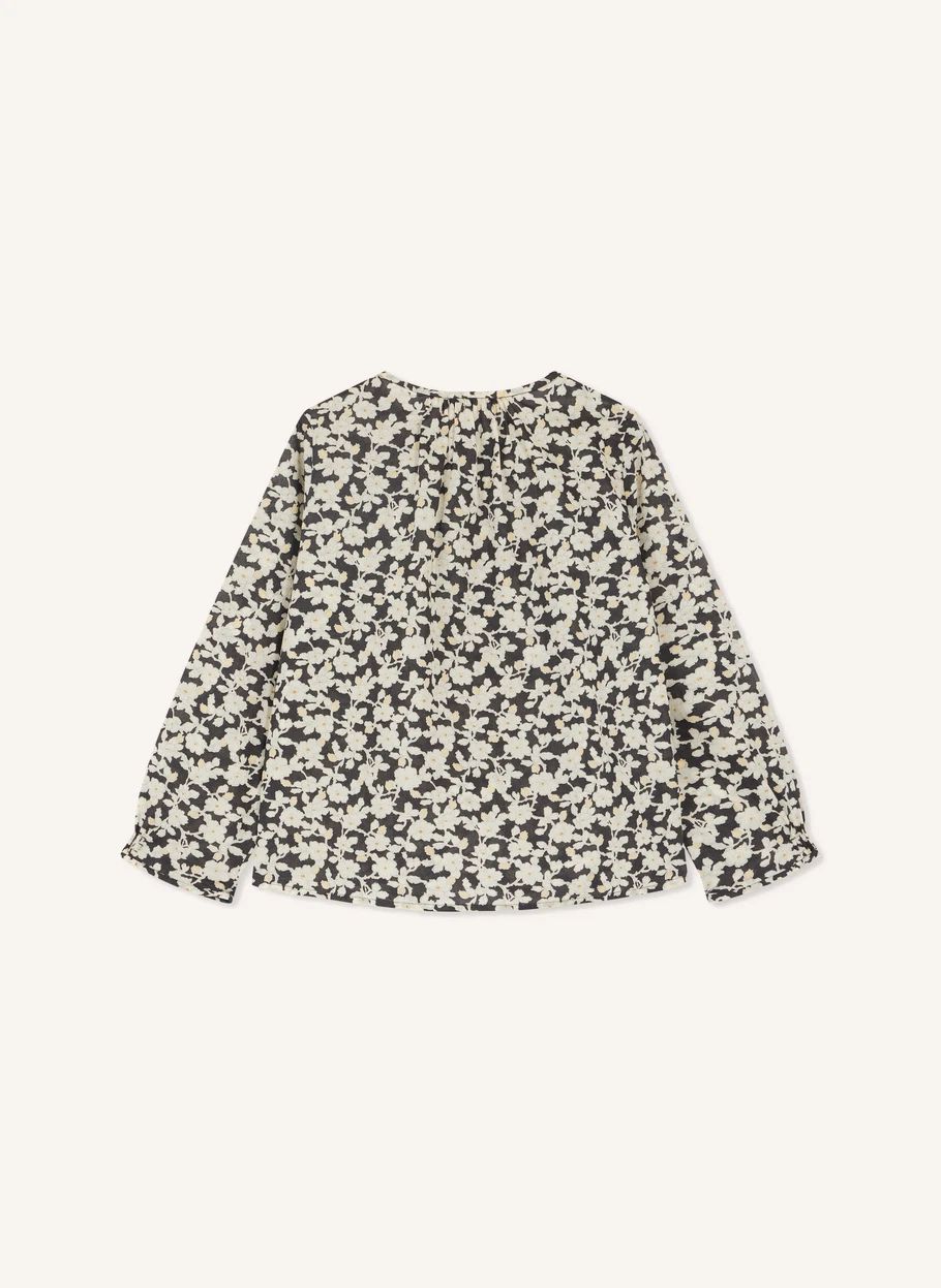 Blouse Biancarosa Coton Bio | Noir- Image produit n°3