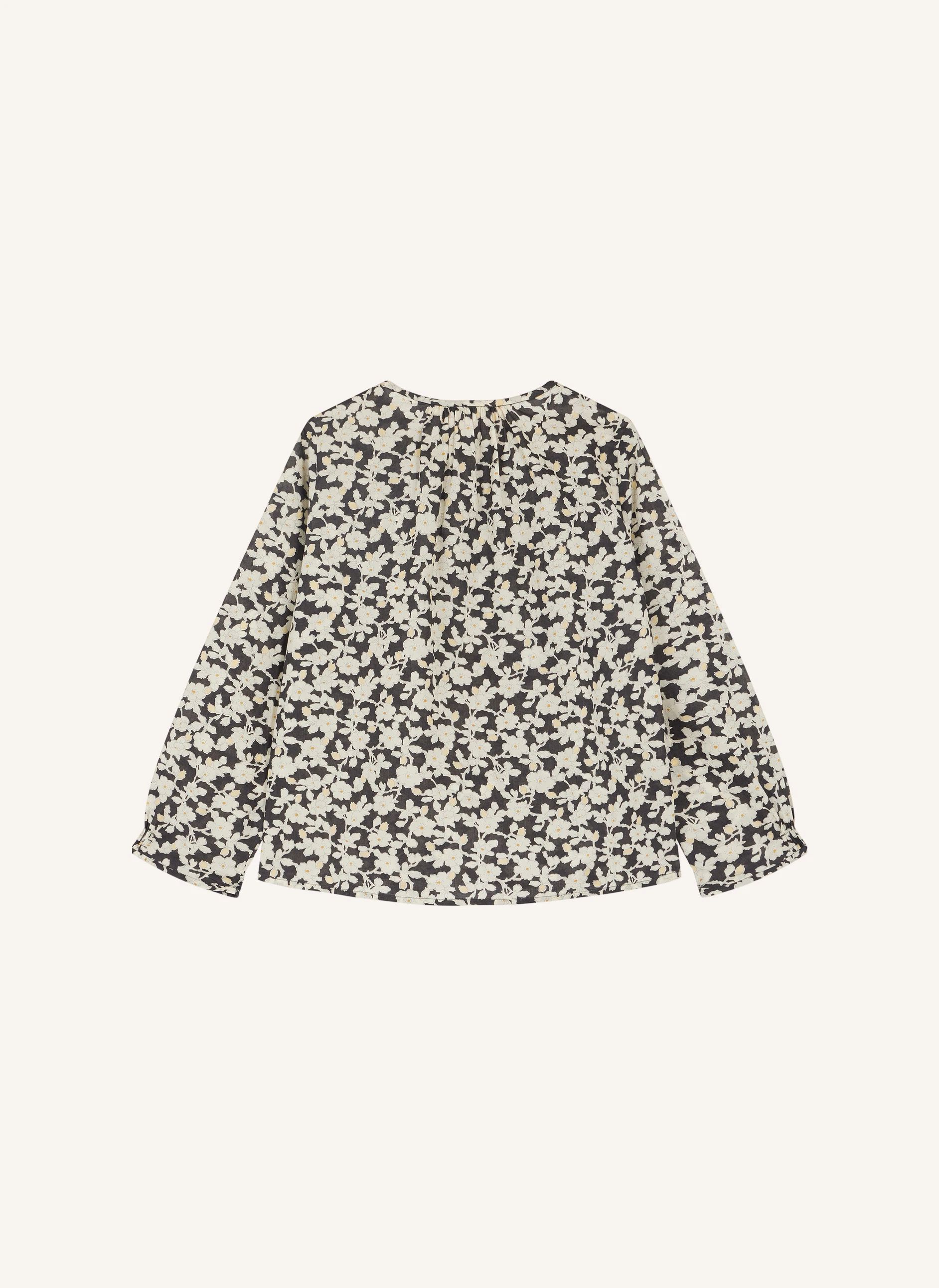 Blouse Biancarosa Coton Bio | Noir- Image produit n°1
