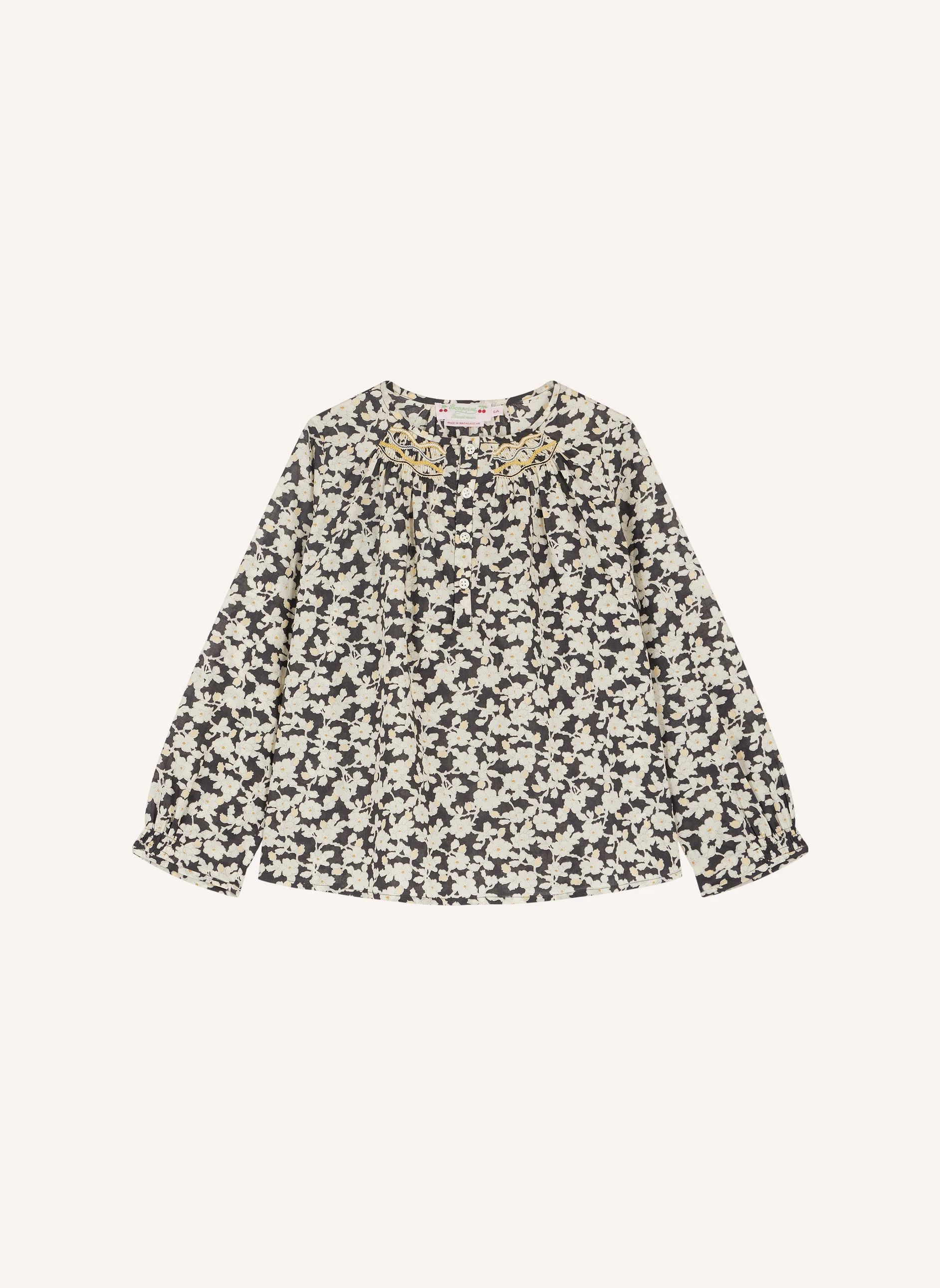 Blouse Biancarosa Coton Bio | Noir- Image produit n°0