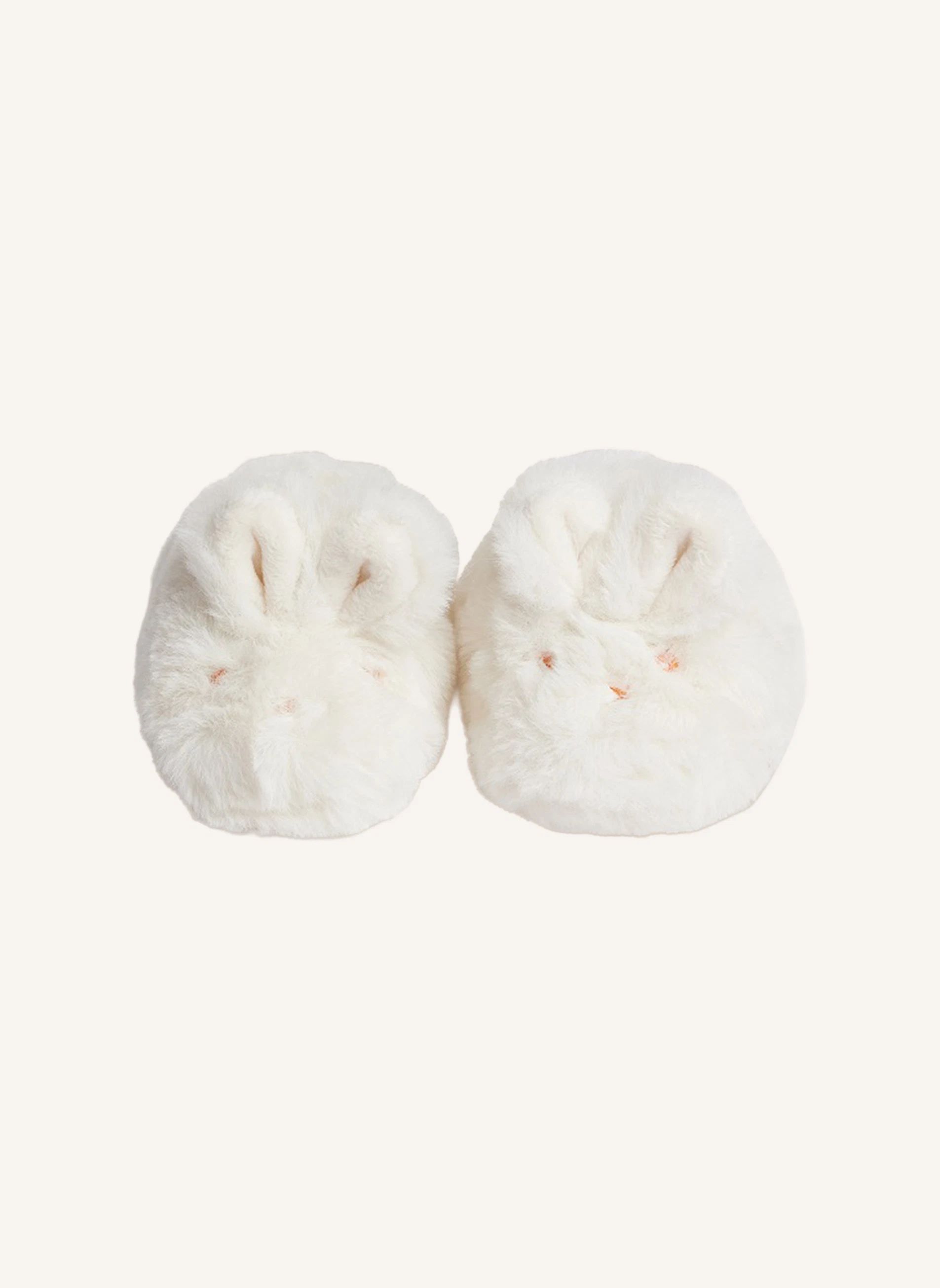 Chaussons Lapin Exclusif Fibres Recyclées | Blanc- Image produit n°1