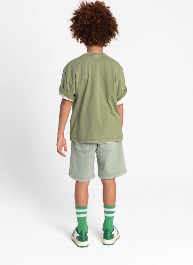 Short Milo Coton Bio | Vert kaki clair