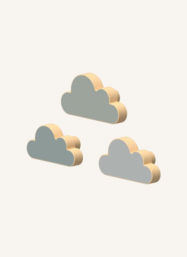 Percheros Cloud - Juego de 3 | Azul Gris