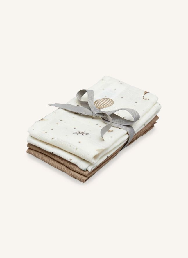 Lingettes de toilette Dreamland - Set de 4 | Camel