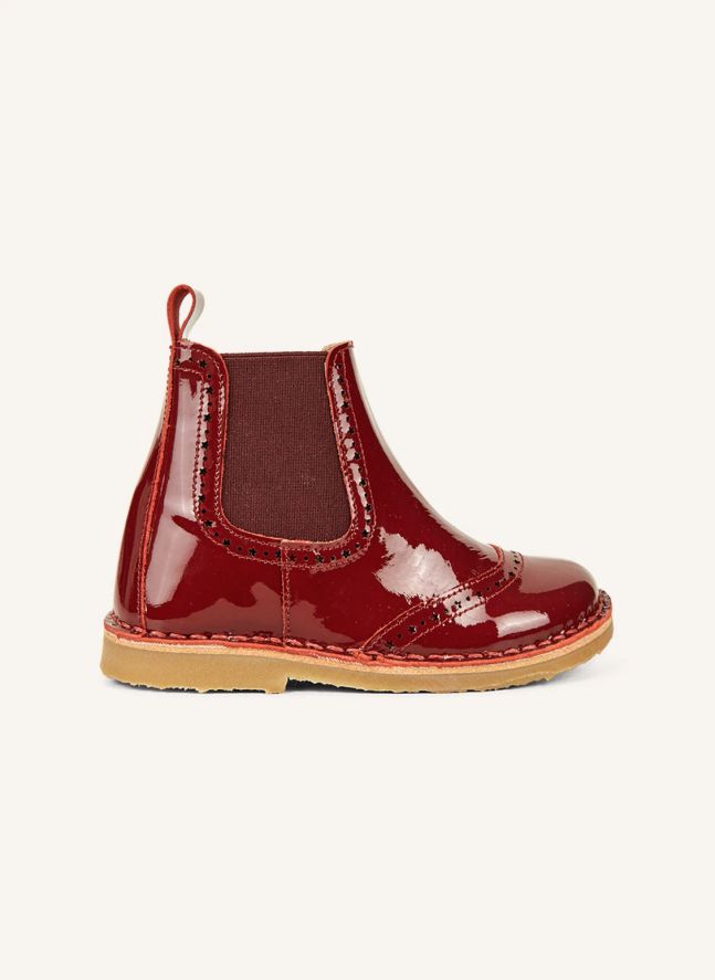 Boots Zip Ankle Star | Cherry red