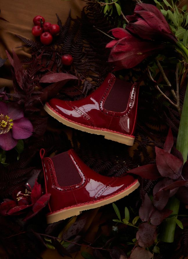Boots Zip Ankle Star | Cherry red