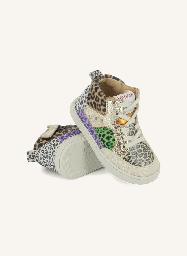 Baskets Mousse Bump Velours | Doré