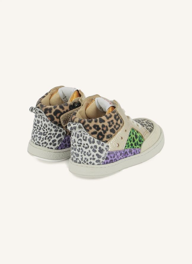 Baskets Mousse Bump Velours | Doré