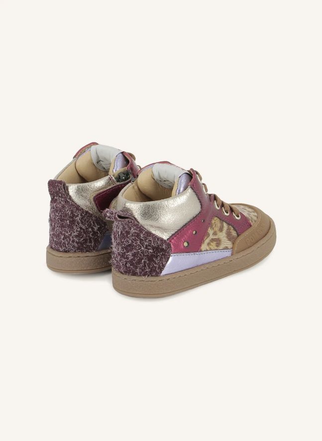 Baskets Mousse Bump Leopard | Rose fuschia