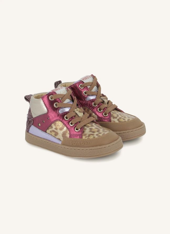 Baskets Mousse Bump Leopard | Rose fuschia