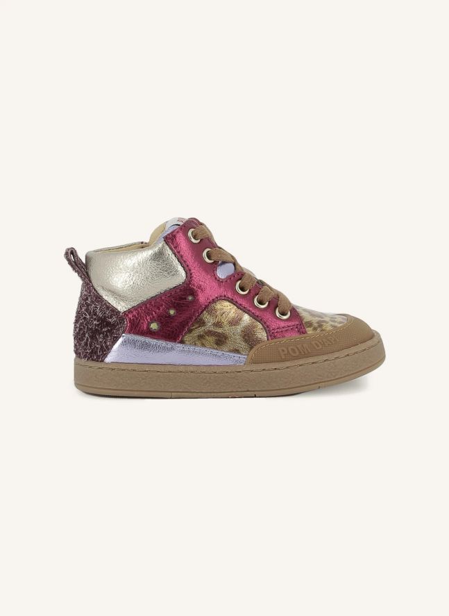 Baskets Mousse Bump Leopard | Rose fuschia