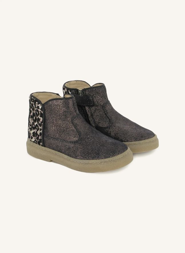Bottines Trix Back Velours | Noir