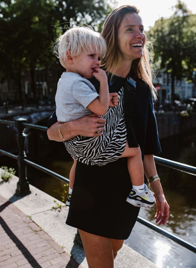 Porte-bébé  | Noir/Blanc